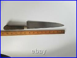 Antique Nogent France Forge Chefs Knife 9.5 Carbon Steel Blade Bruxelles Retail