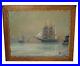 Antique-Oil-On-Board-Sailboat-At-Sea-Antique-Frame-Unknown-Artist-01-aj