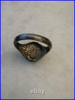 Antique, Rare Vintage, Old Masonic Silver Ring US 10
