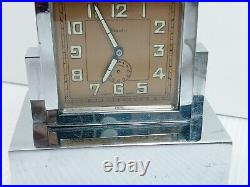 Antique Renova Swiss Wind Up Musical Alarm Clock & Music Box (PARTS OR FIX)