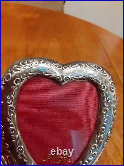 Antique Silver art Of London Sterling Silver 925 Heart Photo Frame 3×2.5