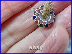 Antique Venetian African Trade Glass Chevron 5 Layer Star Cane Beads X10 Rare