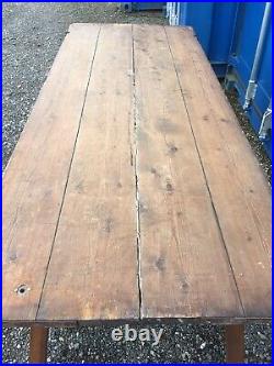 Antique Vintage 6ft Trestle Refectory Kitchen Garden Dining Events Meeting Table