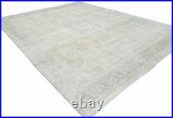 Antique Vintage Distressed Handmade 9'5X12'6 Classic Floral Oriental Rug Carpet
