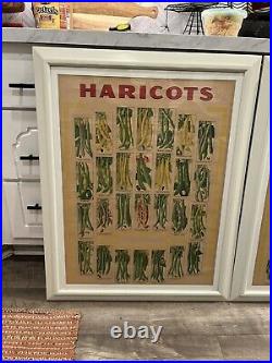 Antique & Vintage French Advertisement Poster Haricots