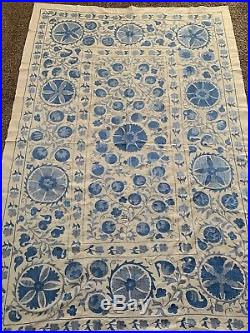 Antique Vintage Original Handmade Embroidery Tablecloth Suzani SALE WAS $499.00