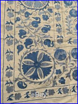 Antique Vintage Original Handmade Embroidery Tablecloth Suzani SALE WAS $499.00