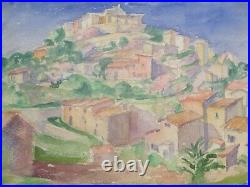 Antique Vintage Painting Original 1920's Edna Hotchkiss Landscape Regionalism
