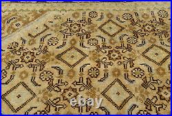 Antique-Washed Muted Traditional 10X13 Geometric Distressed Oriental Rug Carpet