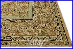 Antique-Washed Muted Traditional 10X13 Geometric Distressed Oriental Rug Carpet