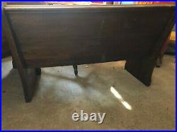 Antique church pews dark stained early 1900's