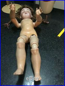 Antique doll bisque head composition body