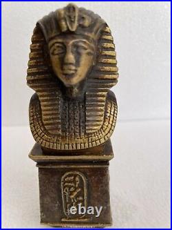 Antique vintage original brass egyptian mummi NH1029