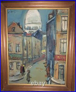 Awesome Antique/Vintage PAINTING ON CANVAS! ORIGINAL ARTIST SIGNED ROBERTO