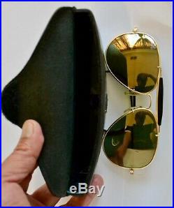 B&L RAY BAN USA SUNGLASSES DIAMOND HARD outdoorsman Golden Mirror lens 62mmGreat