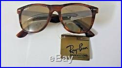 B&L Ray-Ban Bausch & Lomb U. S. A 50 Tortoise Shell Wayfarer RB-50 Sunglasses