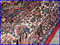 BIG ANTIQUE WOOL RUG 9x19 HAND-KNOTTED oriental carpet handmade vintage 10x20 ft