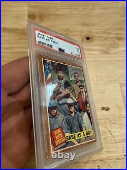 Babe Ruth Antique Baseball Card PSA 1 Vintage 1962 Topps New York Yankees NYC
