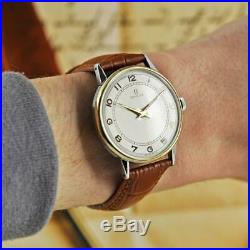 Beautiful Original Omega Swiss Gold Plated Manual Wind Vintage 1947' Gents Watch