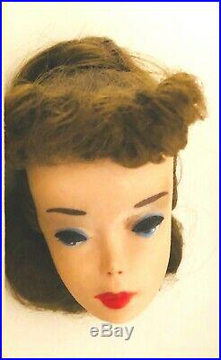 Beautiful Vintage 1959 Prototype / Sample Light Brown # 3 Ponytail Barbie Head
