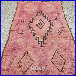 Beautiful Vintage Boujaad Bohemian Carpe-Moroccan handmade tribal rug