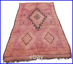 Beautiful Vintage Boujaad Bohemian Carpe-Moroccan handmade tribal rug