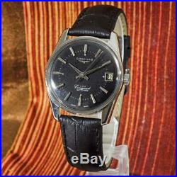 Bold Vintage Longines Conquest Automatic Date Steel Gents Watch Original 1960's