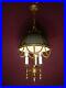 Brass-French-Empire-Chandelier-Ceiling-Lamp-Green-Old-Parachute-3-Light-01-sr