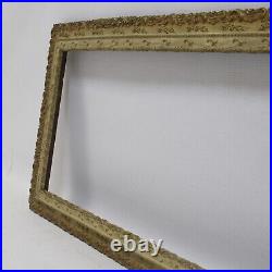 Ca. 1880-1900 old wooden frame decorated with ornaments 17.5 x 10 in