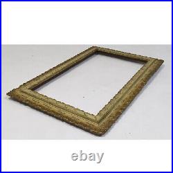 Ca. 1880-1900 old wooden frame decorated with ornaments 17.5 x 10 in