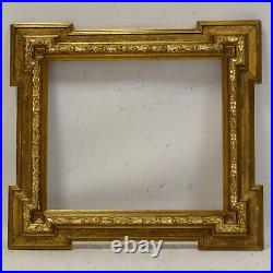 Ca. 1900-1920 old wooden devorative painting frame 14.4 x 12.4 in inside