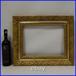 Ca. 1900 old decorative wooden frame 15.1 x 11.2 in inside