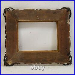 Ca. 1930-1950 old wooden picture frame dimensions 9.6 x 7.3 in inside