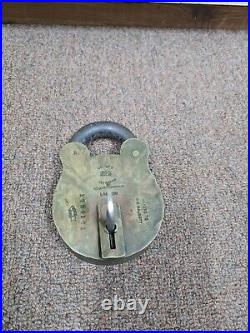 Chubb. S lock made in London rare vintage old lock in good condition with key