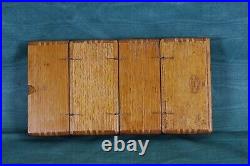 Complete Antique Singer Puzzle Box & Attachments Style 11 Sewing Machine Oak