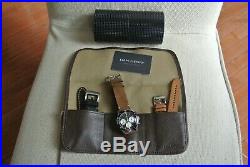 Dan Henry 1963 Vintage Pilot Chronograph Excellent Condition 3 leather straps