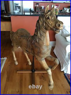 Dentzel Mare Antique 1894 Hand Carved wooden Carousel Horse exquisite