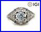 Diamond-Engagement-Ring-IGI-Certified-Round-VS2-D-1-33ct-Art-Deco-Heart-Platinum-01-vlq