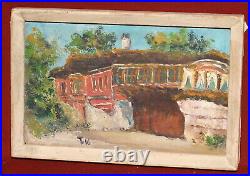 Expressionist oil painting landscape signed