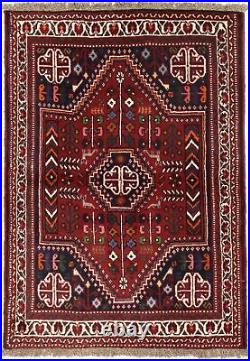 Farmhouse Oriental Rug Tribal 3X5 Geometric Hand-Knotted Wool Décor Boho Carpet