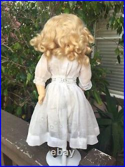 GORGEOUS! 17 Closed Mouth VII Kestner Antique Doll 1882 Original Wig Early