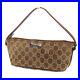GUCCI-Original-GG-Canvas-Leather-Pouch-Hand-Bag-Brown-Italy-Auth-PP423-S-01-ucq