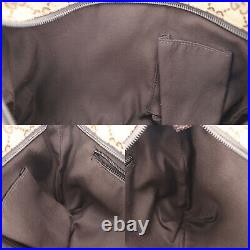 GUCCI Original GG Canvas Web Stripe Shoulder Bag Brown Italy Authentic #SS236 O