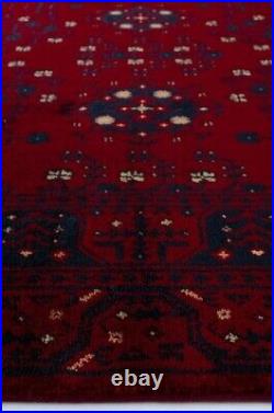 Hand Woven Afghan Turkmen Authentic Patterned Rug