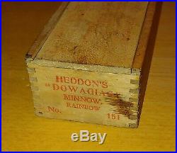 Heddon #151 Dowagiac Minnow With Original Wood Box