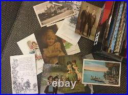 Huge Lot Over 600 Antique Vintage Postcards German USA Early-Mid 1900s RPPC WW1