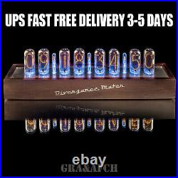 IN-18 Nixie Tubes Clock in Wooden Case 8 TUBES UPS FREE Delivery 3-5 Days
