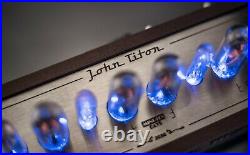 IN-8-2 Nixie Tubes Clock in Vintage Wooden Case 12/24H SlotMachine FREE SHIPPING