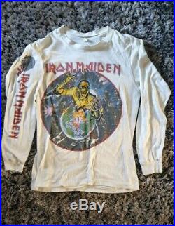 Iron maiden RARE Vintage Original World Peace Tour 83 shirt