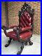 Italian-Goth-Griffin-Highly-Detailed-Pierced-Carved-Leather-Throne-Chair-56-H-01-oe